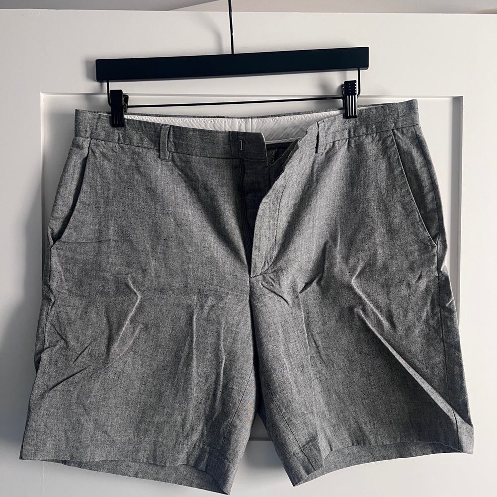 J. Crew Gray Modern Fit Flat Front Shorts